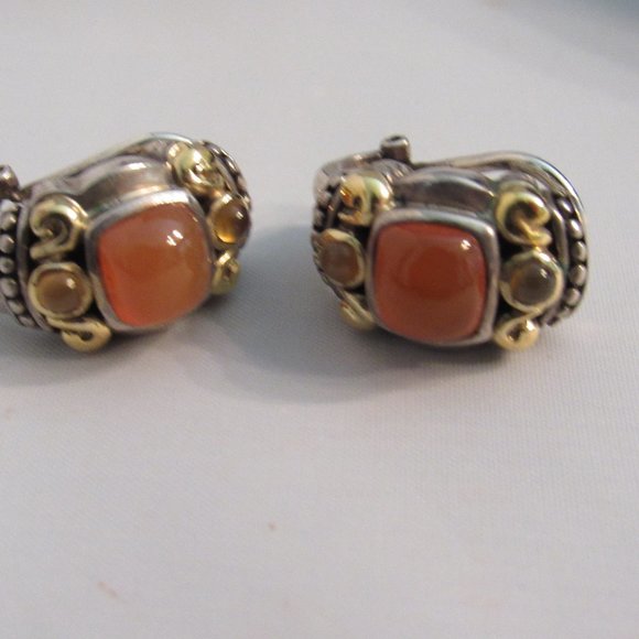 Vintage Samuel B Gold, Silver Earrings – Hardly Worn - Picture 2 of 11